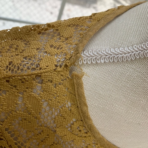 Mustard yellow mini dress - Picture 4 of 5